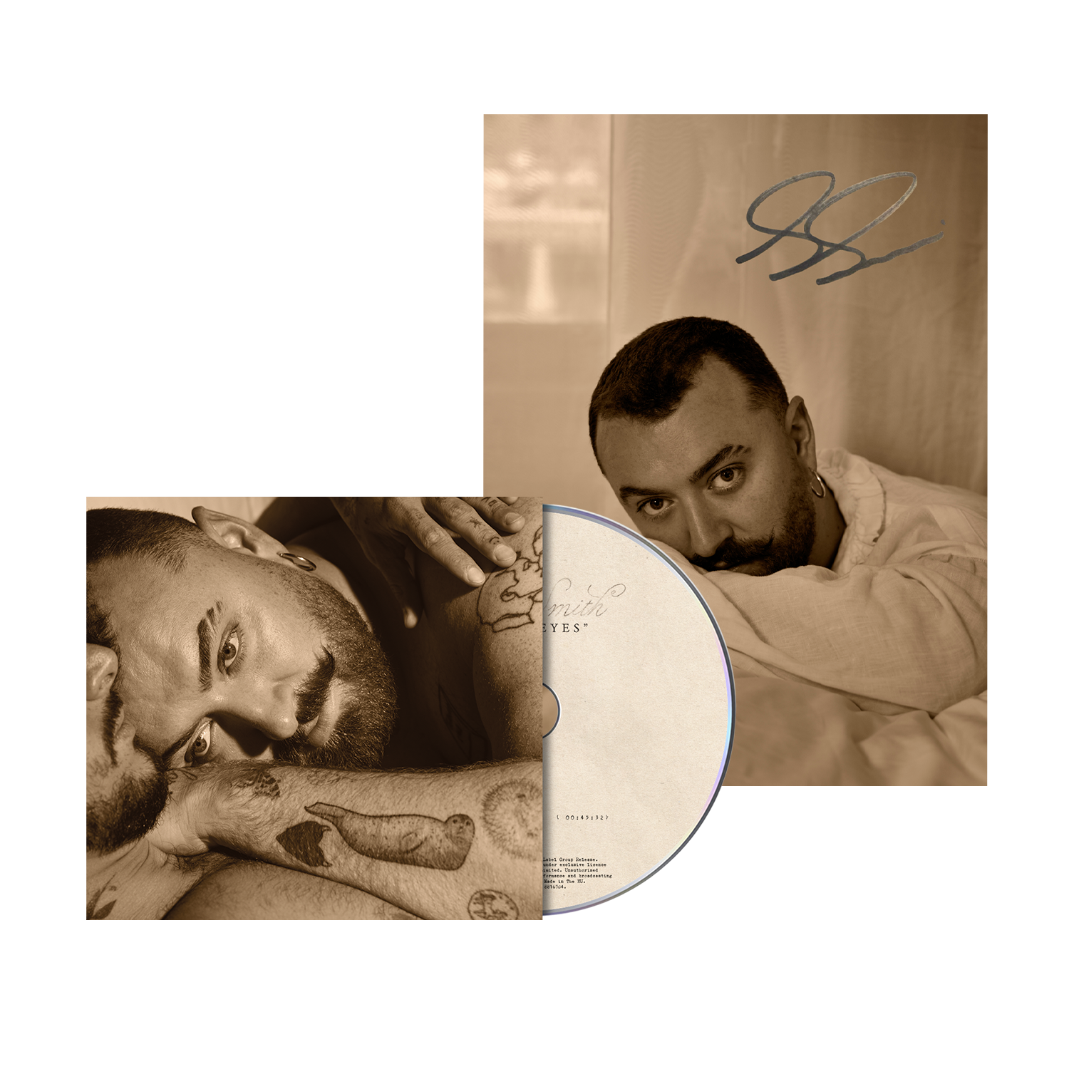 Hazel Eyes CD + Signed Art Card - Sam Smith