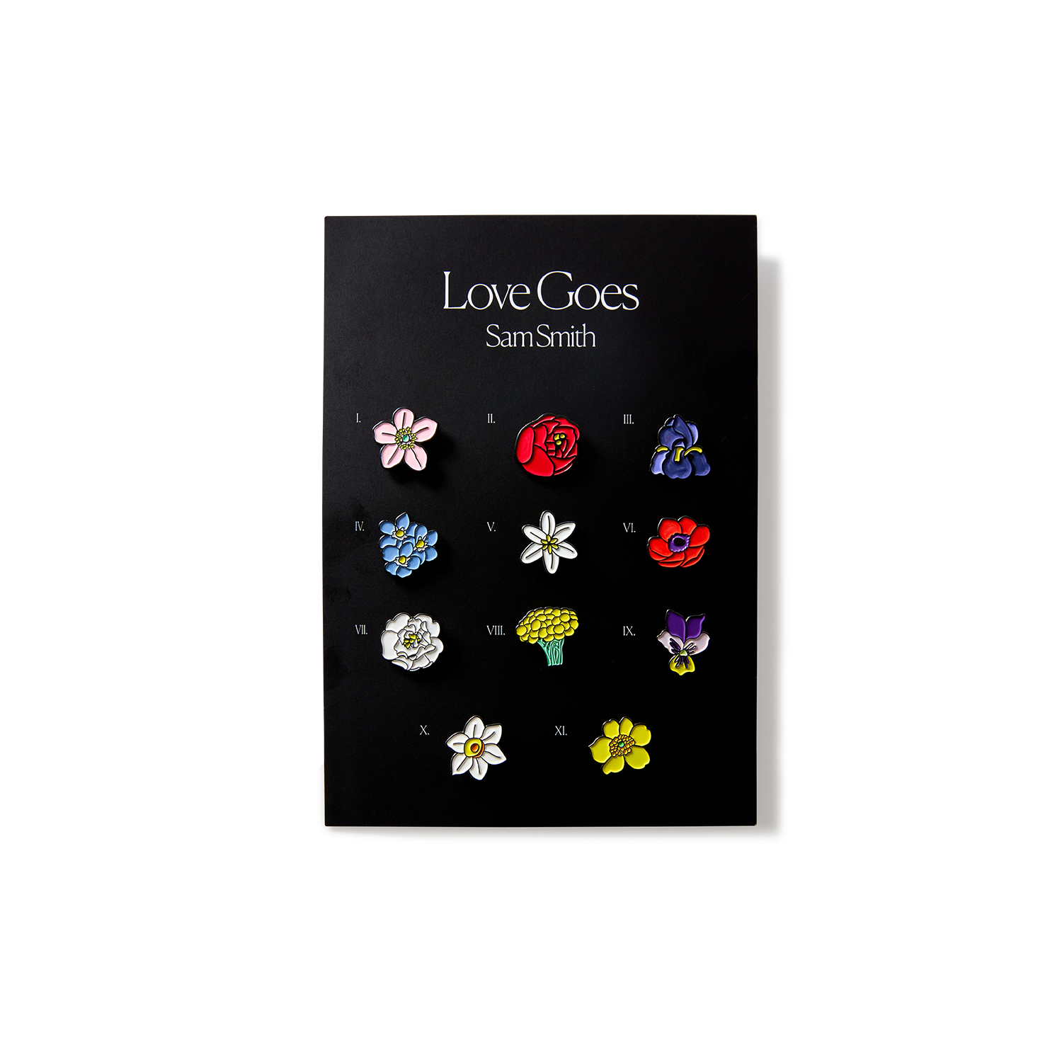 Sam Smith - Flower Pin Badges