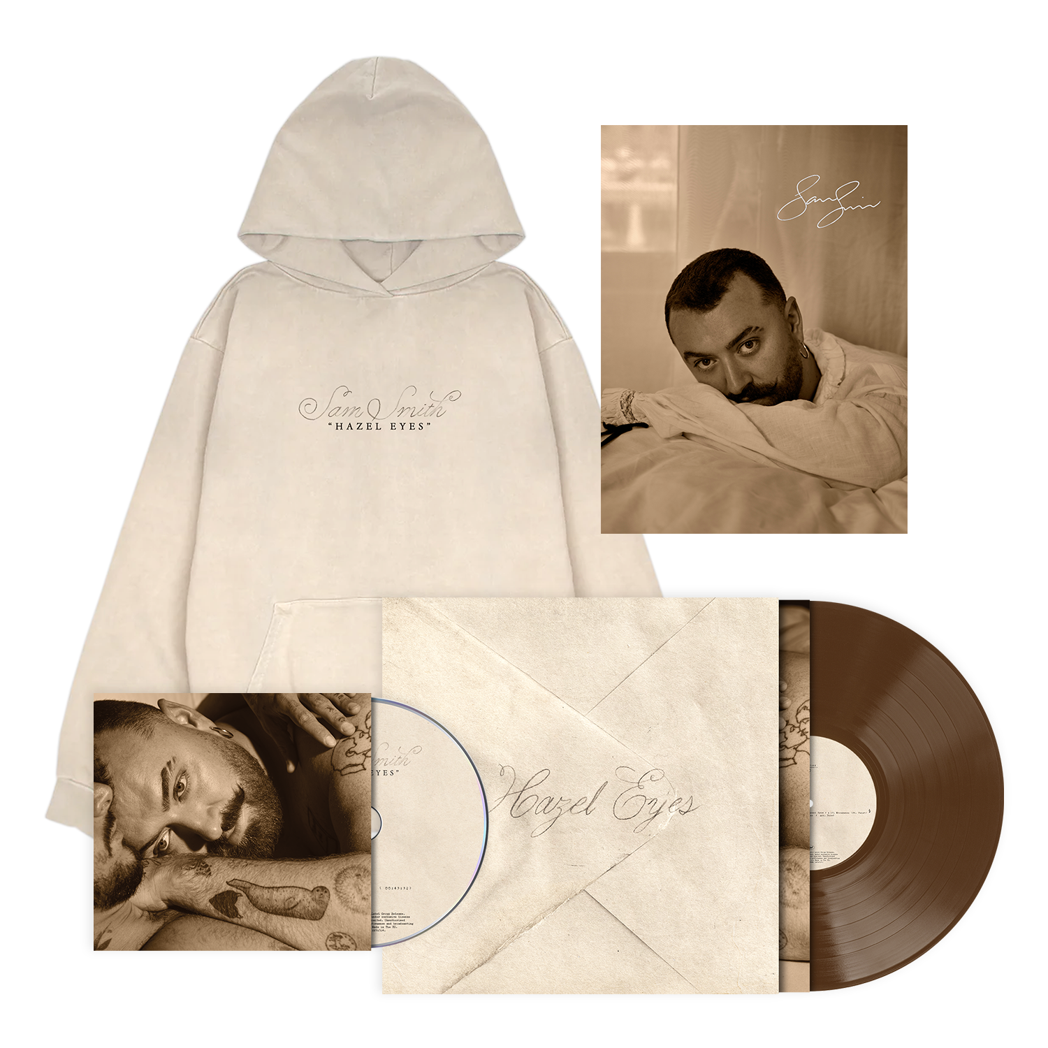 Hazel Eyes Hoodie, CD, Store Exclusive Vinyl + Signed Art Card