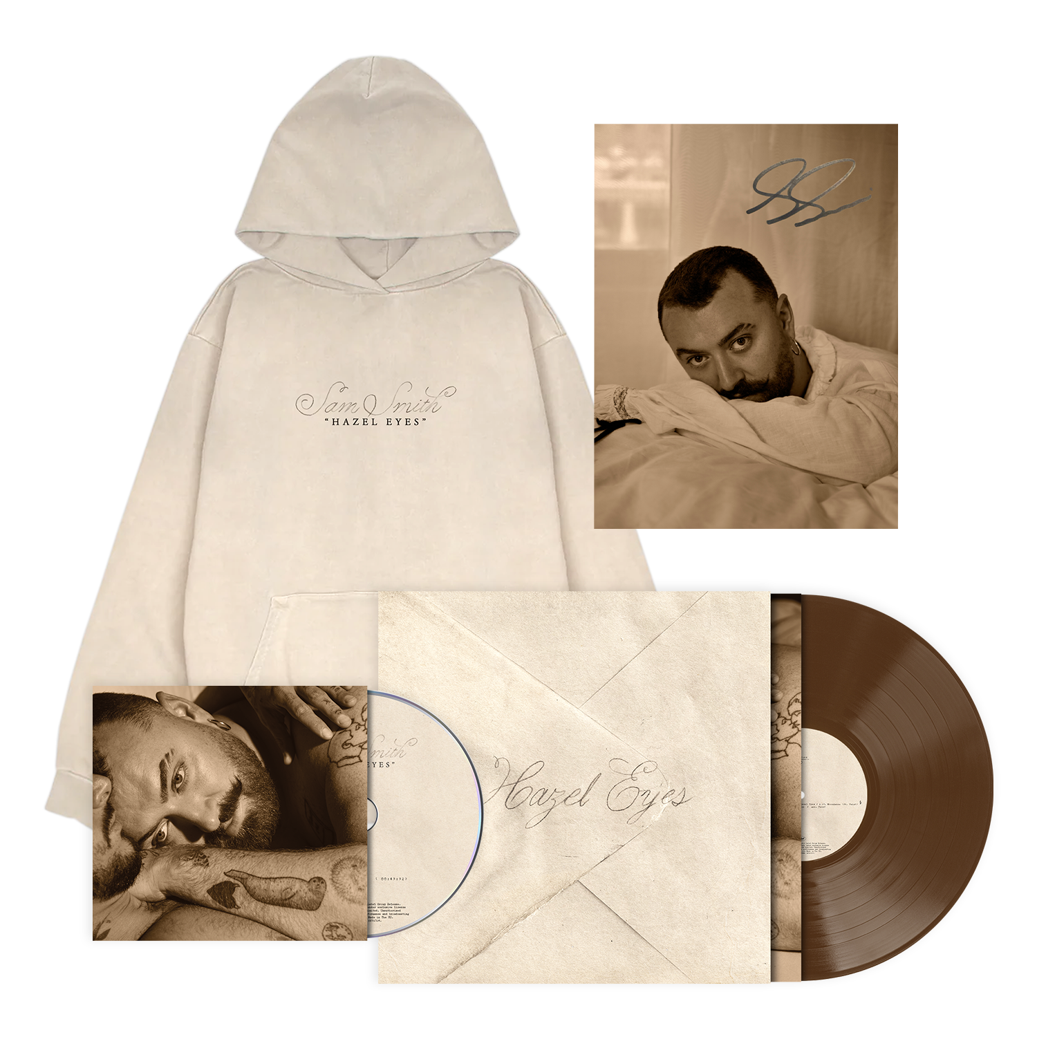 Hazel Eyes Hoodie, CD, Store Exclusive Vinyl + Signed Art Card