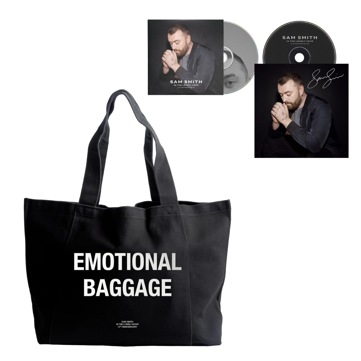 In The Lonely Hour 2CD, Signed Art Card & Tote bag