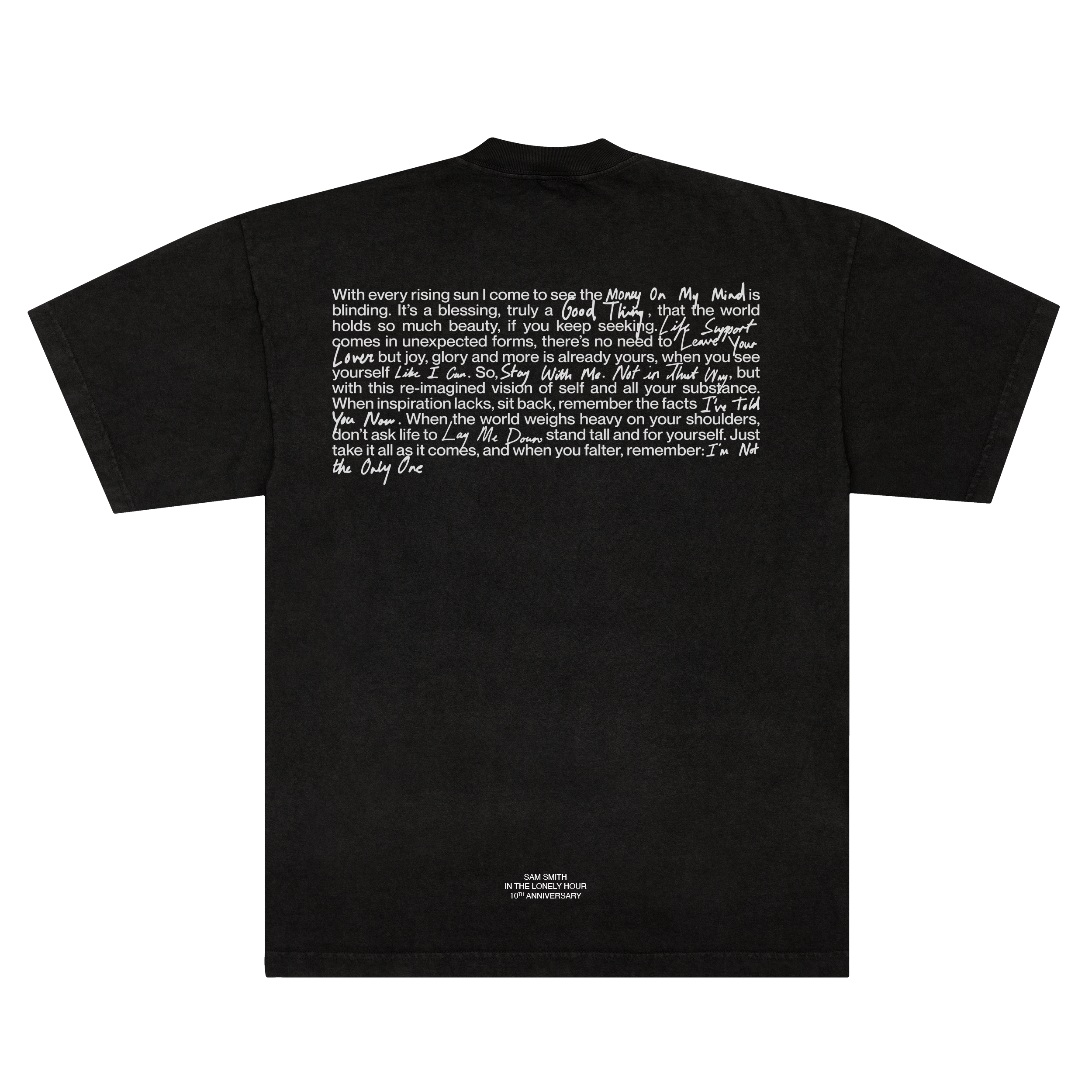 Sam Smith - In The Lonely Hour Tracklist T-Shirt