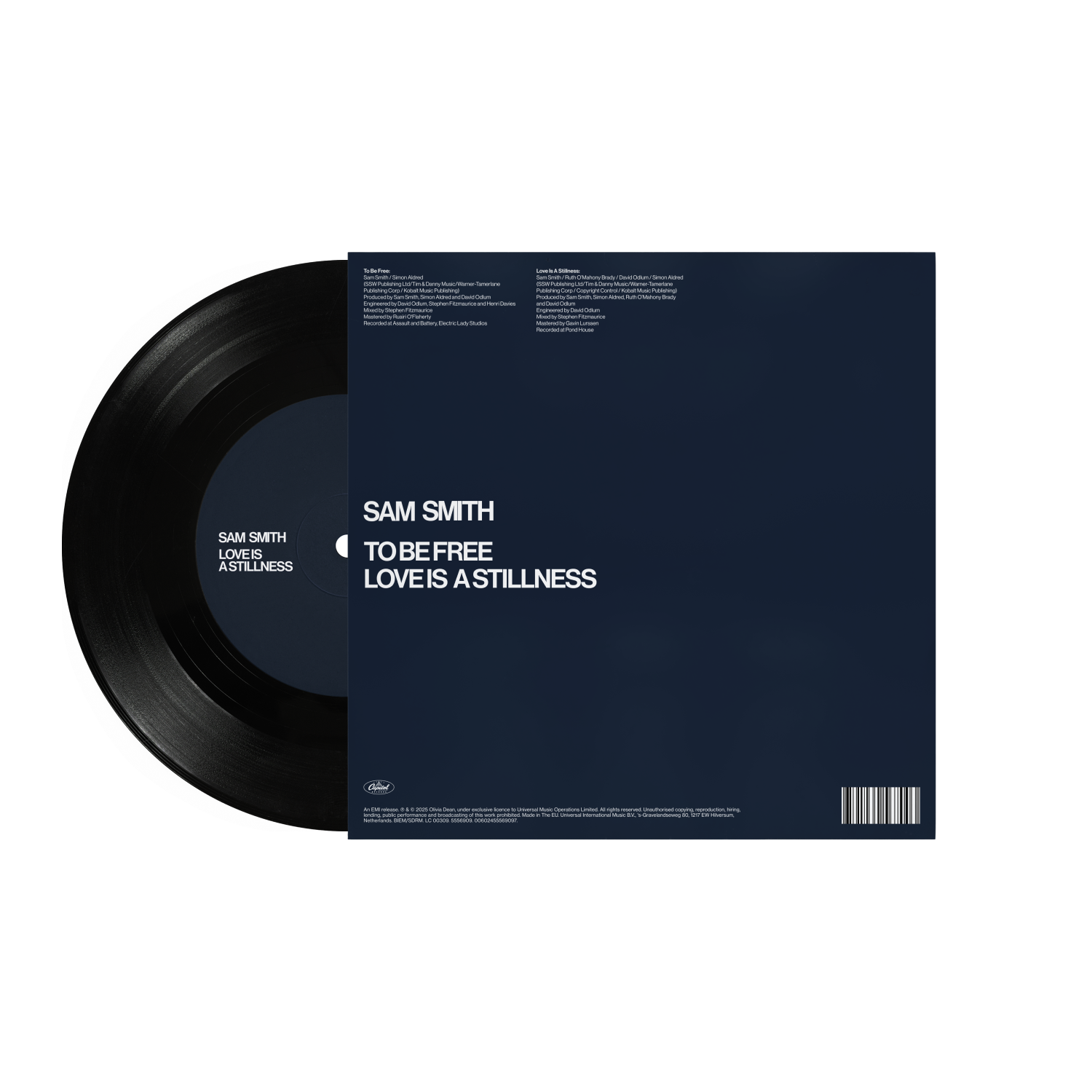 Sam Smith - To Be Free/Love Is A Stillness 7" Vinyl